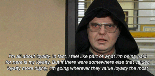 Dwight Schrute Loyaty and sales effectiveness