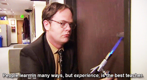 Dwight Schrute Experience in sales