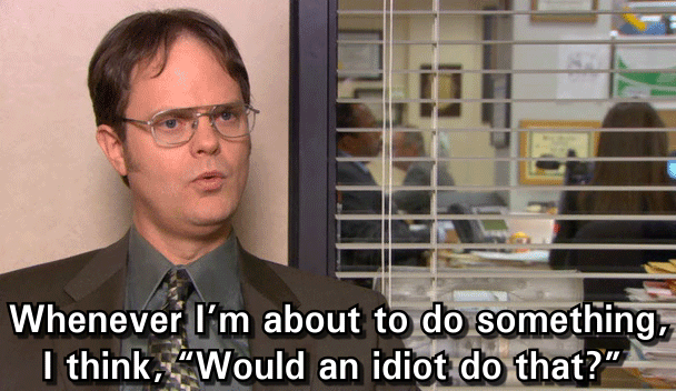 Dwight Schrute Question decision making in sales